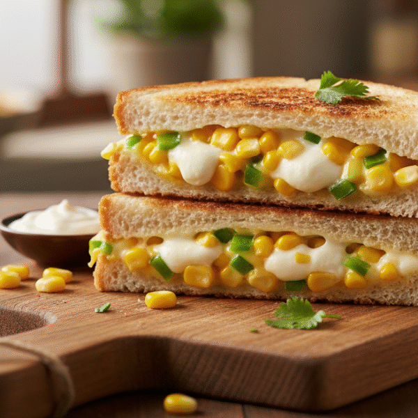 cheese corn sandwich